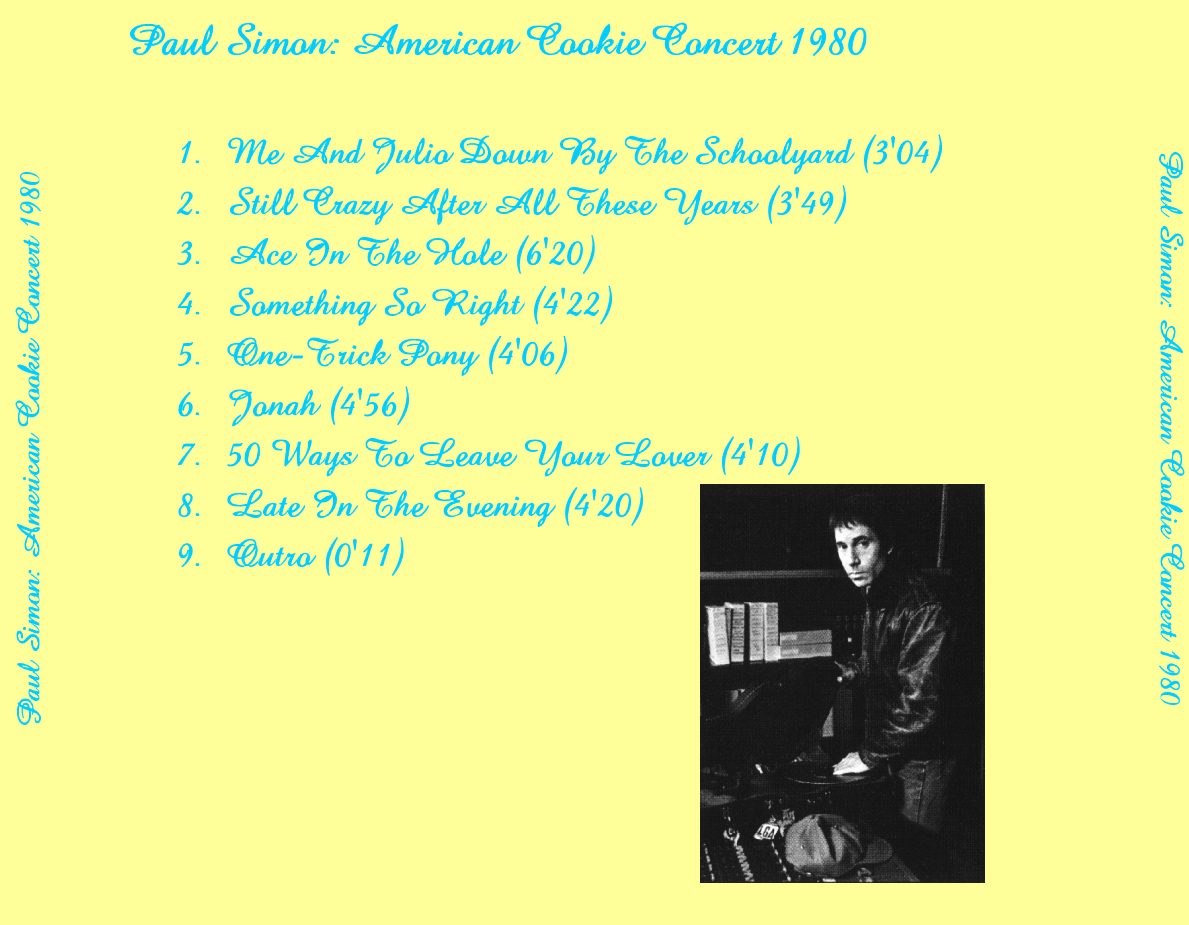 Simon Paul - American Cookie Concert 1980 back.jpg (118420 Byte)